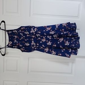 Blue floral dress